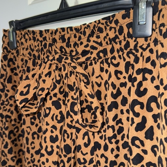 Sienna Sky Leopard Print Wide Leg Trouser Pants Wild Cat Kitty Boho Comfy Size M - Picture 4 of 9